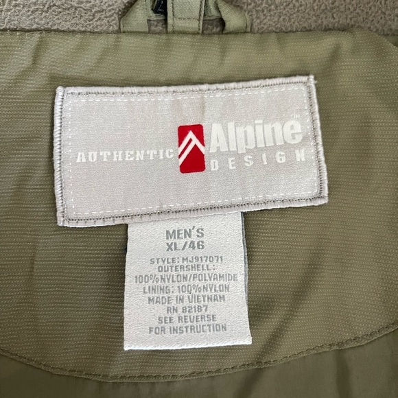 ALPINE DESIGN Men’s Hooded Jacket Ski/Snowboarding w/Weather Protection-Size XL - Picture 5 of 6